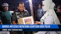 Kapolres Loteng Dampingi Kapolda NTB Bagikan Bansos di Bundaran Songgong