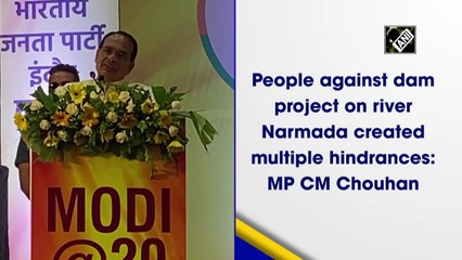 People against dam project on river Narmada created multiple hindrances: MP CM Chouhan