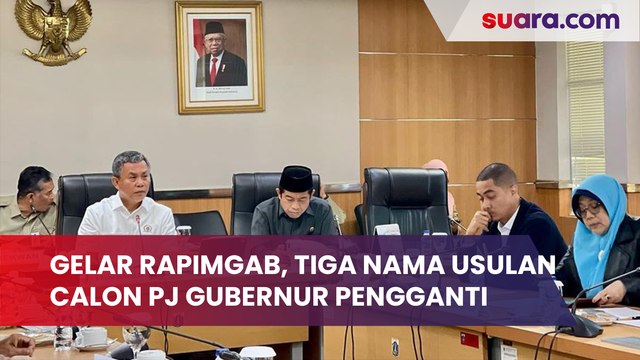 Gelar Rapimgab, Tiga Nama Usulan Calon Pj Gubernur Pengganti Anies Ditentukan Hari Ini