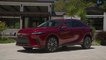 All-new 2023 Lexus RX 350h AWD Design Preview in Matador red