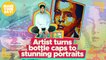 Artist turns bottle caps to stunning portraits | Make  Your Day