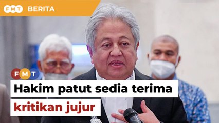 Video herunterladen: Hakim patut sedia terima kritikan jujur, Zaid beritahu Tengku Maimun