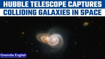 NASA’s Hubble telescope clicks image of colliding galaxies | Oneindia News *News