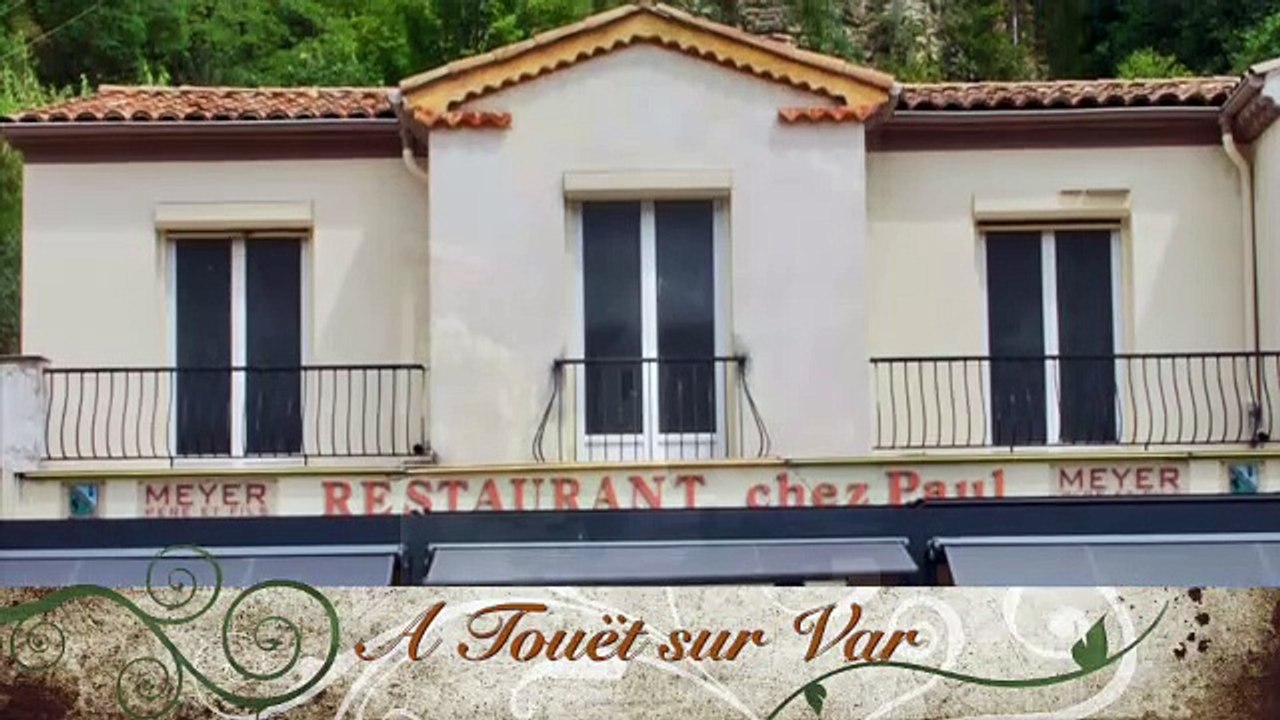 Restaurant du terroir chez Paul à Touët sur Var du chef Didier Meyer dans les Alpes Maritimes en riviera Française sur la route de Nice à Grenoble en Mercantour.- SD 480 p