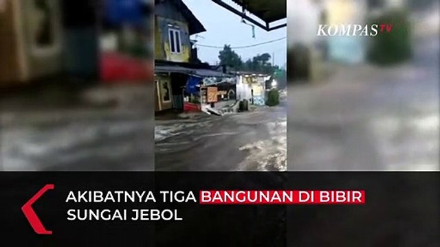 Detik-detik Banjir Deras di Bogor hingga Jebol Rumah Warga, Aliran Air Tersumbat Bangunan