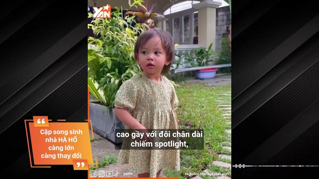 Cặp song sinh nhà Hà Hồ và Kim Lý: Lisa ngày càng giống mẹ, Leon có nhiều biểu cảm y hệt bố
