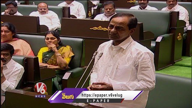 We Got Telangana Because Of Dr BR Ambedkar, Says CM KCR _ Telangana Assembly _ V6 News