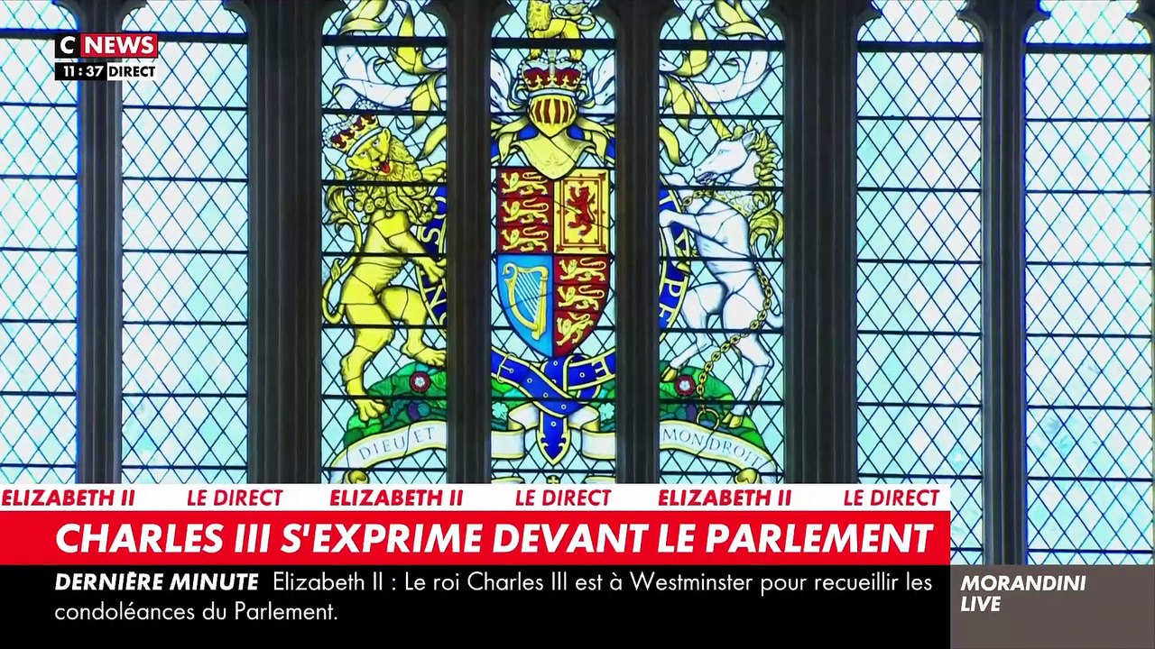 Regardez les premiers mots du roi Charles III ce matin aux parlementaires britanniques: "Je sens le poids de l'Histoire" - VIDEO