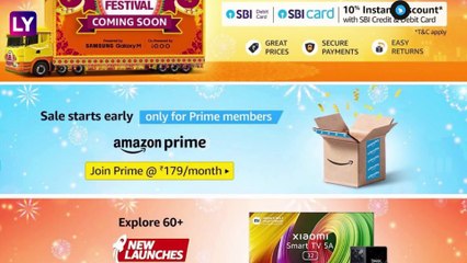 Télécharger la video: Amazon कडून Great Indian Festival Sale ची घोषणा, मिळणार 50 टक्क्यांहून अधिक सूट