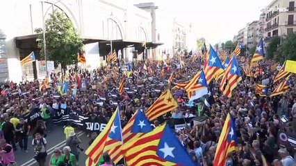 Manifestação do Dia Nacional da Catalunha com pouca adesão