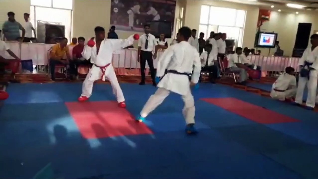 Daood bhai what a kick --Haryana state karate championship 2022-23 Kurukshetra_youtube_karate_trend(720P_HD)
