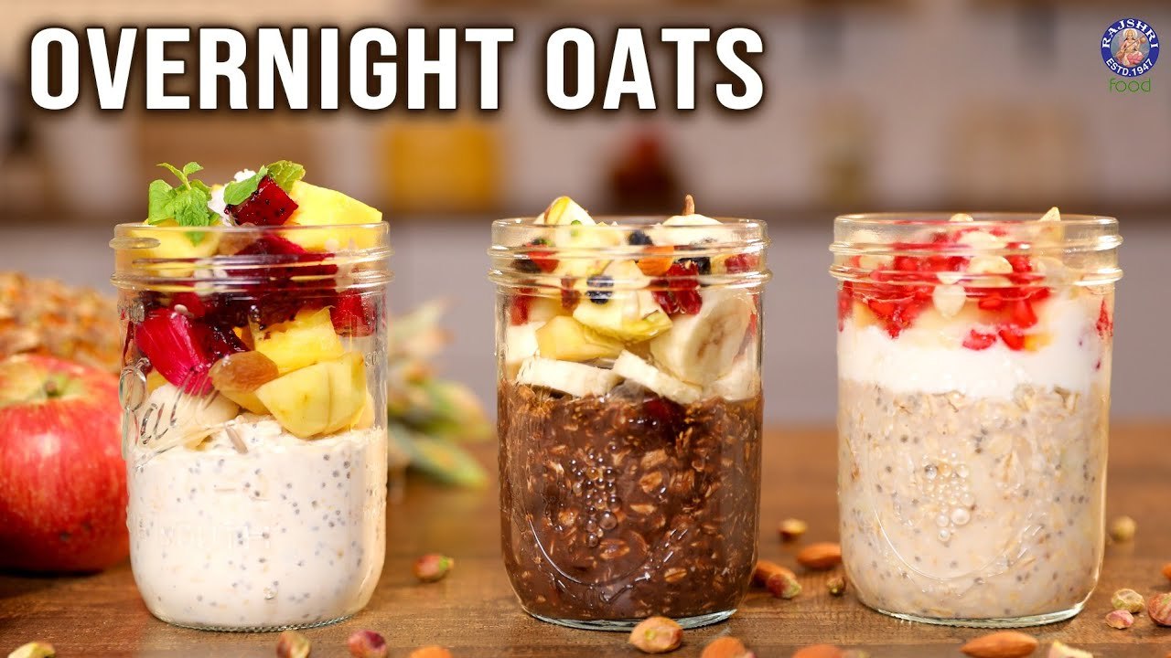 Easy Rainbow Overnight Oats Recipe