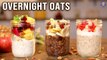 OVERNIGHT OATS - In 3 Healthy Ways | Quick Breakfast For Busy Mornings | Grab & Go Oatmeal Breakfast