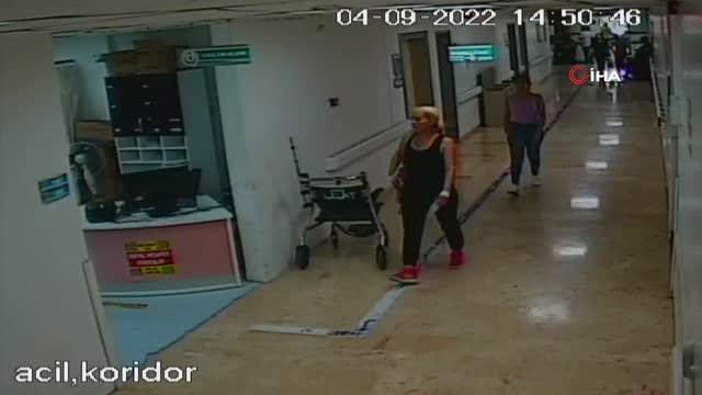 Son dakika haber | Anne kız hastanede ortalığı birbirine kattı...O anlar kamerada