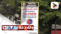 Bahagi ng Meralco Ave., Pasig, isasara sa loob ng anim na taon simula  sa Oct. 3 para sa Metro Manila subway project