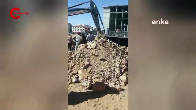 Malatya'da meydana gelen vinç kazasının yeni görüntüleri ortaya çıktı