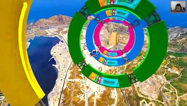 SPIDER-MAN Mega Rampa Racing Challenge - سيارات سبايدر مان شاحنات الوحش والأبطال الخارقين - GTA V