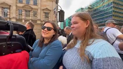 The Queen - Crowds gather in Edinburgh on Monday September 12