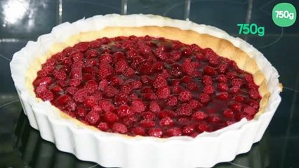 Tarte aux framboises facile