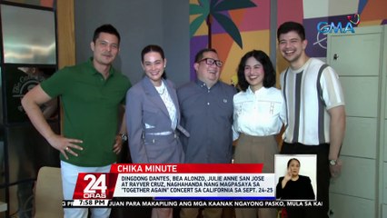Dingdong Dantes, Bea Alonzo, Julie Anne San Jose at Rayver Cruz, naghahanda nang magpasaya sa "Together Again" concert sa California sa Sept. 24-25 | 24 Oras