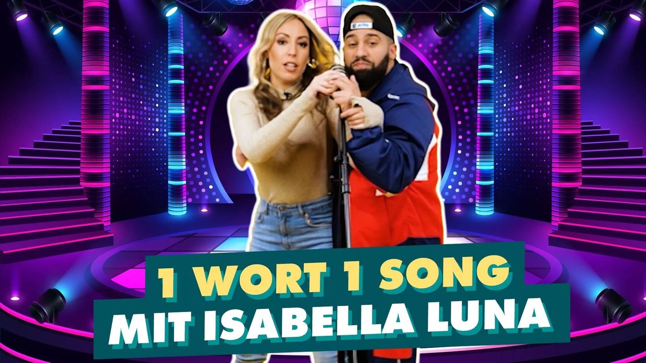 Isabella Luna und QBANO spielen 1 Wort, 1 Song!
