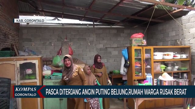 Pasca Diterjang Angin Puting Beliung, Rumah Warga Rusak Berat