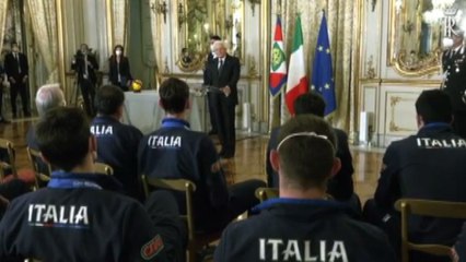 Download Video: Mattarella riceve gli azzurri del volley: grazie per l'Italia