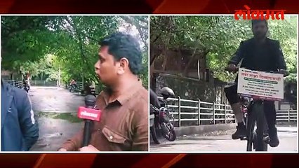 मुख्यमंत्र्यांना भेटण्यासाठी हा दिव्यांगा तरुण लातूरहून सायकल प्रवास करत का निघाला