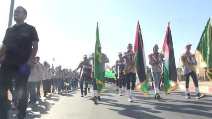 İsrail'in Gazze'den çekilmesinin 17. yıl dönümünde izci yürüyüşü yapıldı