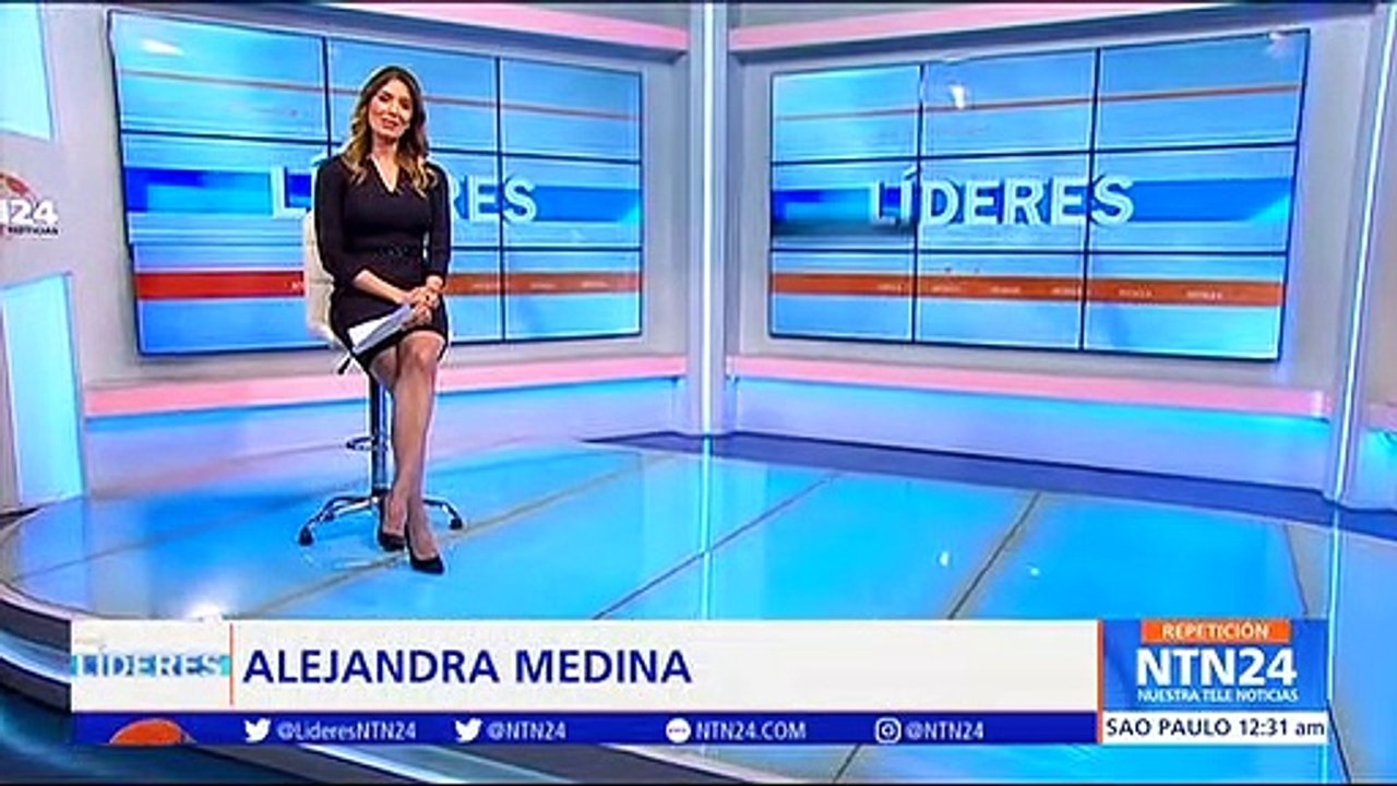 Líderes de NTN24 entrevista a Verónica Robles