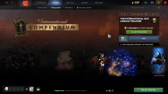 Dota 2 - the International Tournament 2022 Treasure Unbox!!!