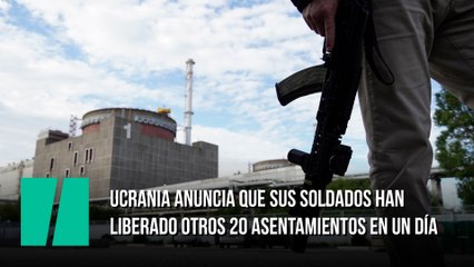 Ucrania anuncia que sus soldados han liberado otros 20 asentamientos en un día