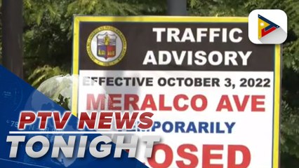 Meralco Avenue from Estancia to Shaw Blvd to be closed to motorists starting Oct. 3