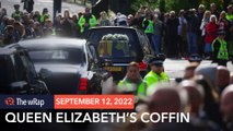 Thousands line streets as Queen Elizabeth's coffin leaves her home