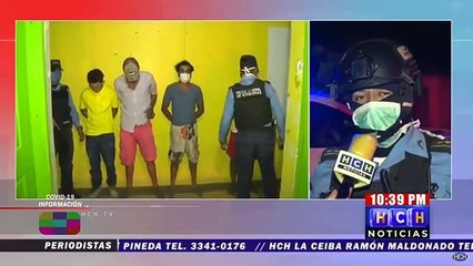 Capturan a cuatro personas con una arma de fuego en   Pimienta, Cortés