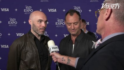 Jude Law and David Lowery D23 Red Carpet