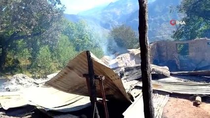 Artvin 3. sayfa haberi... Artvin'de çıkan yangında 3 ev yandı, 14 büyükbaş hayvan telef oldu