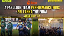 A fabulous team performance wins Sri Lanka the final! | Pakistan Vs Srilanka | Asia Cup'22