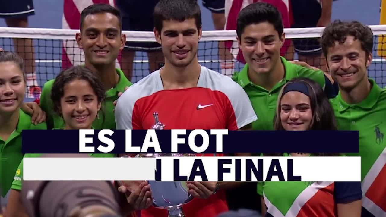 La foto de Carlos Alcaraz que se ha hecho viral por una gran curiosidad: nadie había caído