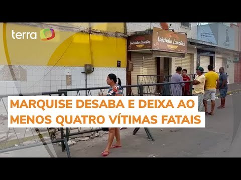 Marquise desaba e deixa ao menos quatro vítimas fatais e pessoas feridas
