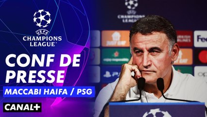 Conférence de presse de Christophe Galtier et Marquinhos avant Maccabi Haïfa / PSG