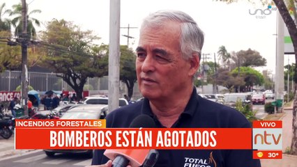 Bomberos están agotados