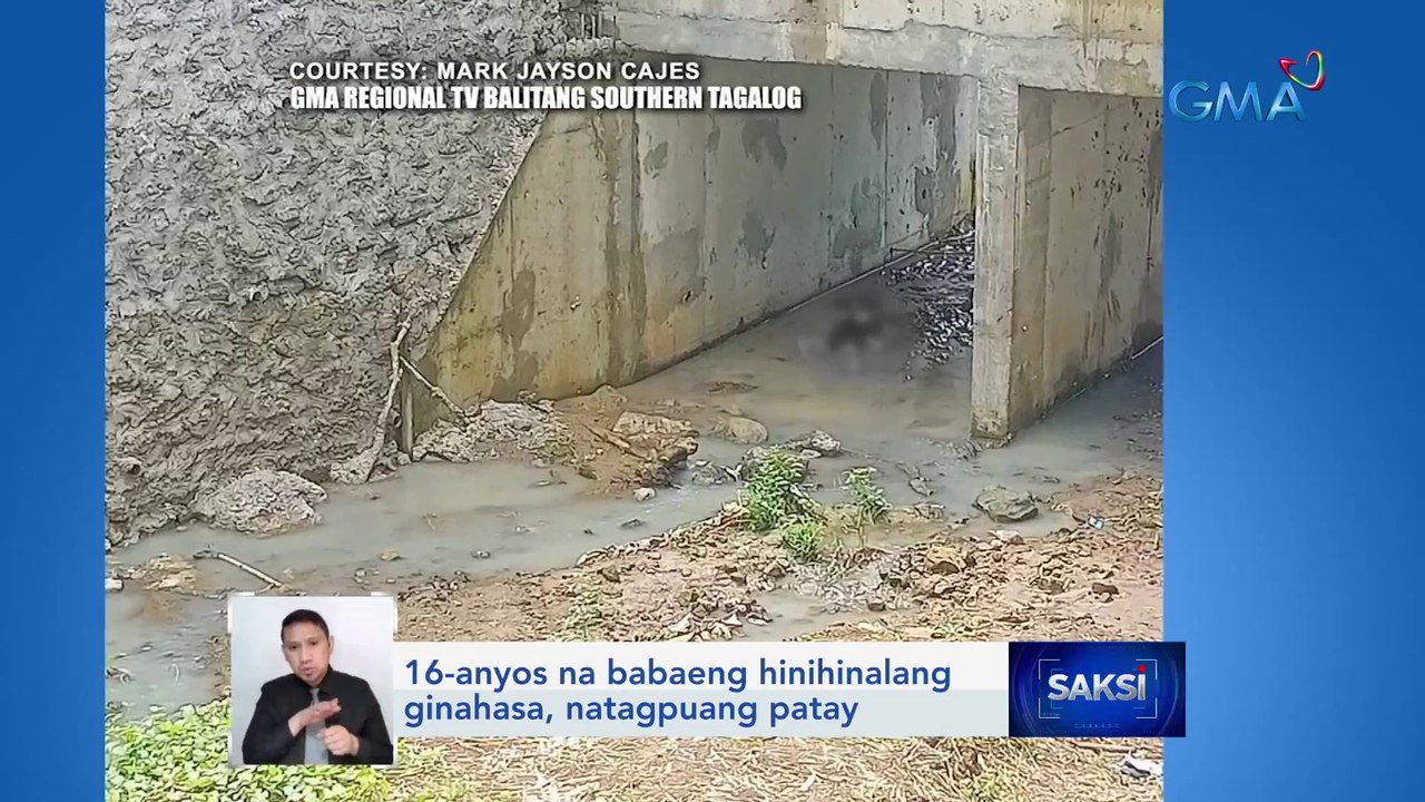 16-anyos na babaeng hinihinalang ginahasa, natagpuang patay | Saksi