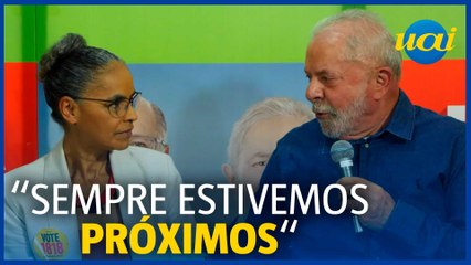 Marina declara apoio a Lula em "reencontro político"