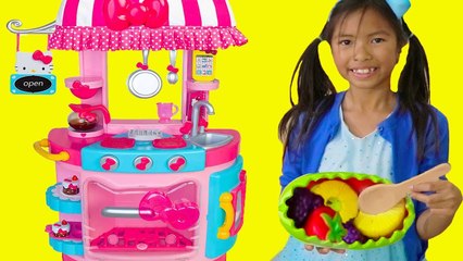 Wendy Pretend Play | Hello Kitty Kitchen &Tea Party Kids Food Toys