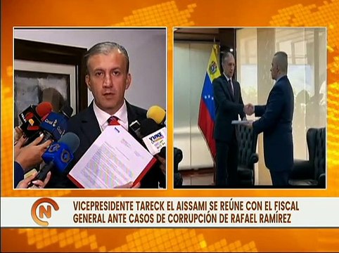 Vpdte. Tareck El Aissami entrega nuevas evidencias sobre trama de corrupción en PDVSA ante el MP
