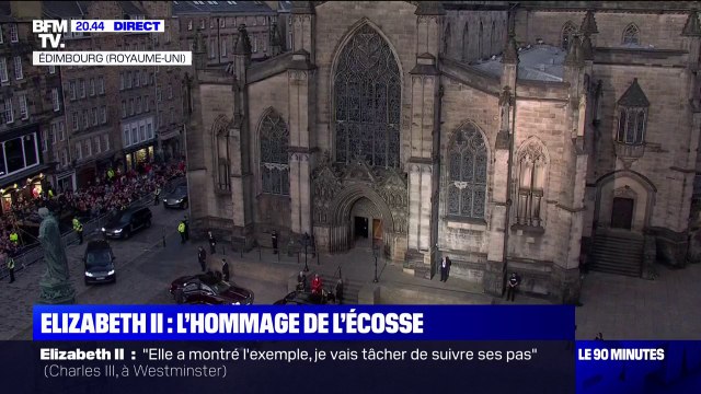 Elizabeth II: Charles III arrive à la cathédrale Saint-Gilles pour un moment de recueillement privé
