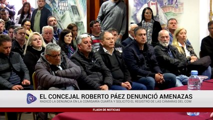 EL CONCEJAL ROBERTO PÁEZ DENUNCIÓ AMENAZAS