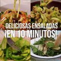 5 fáciles y deliciosas recetas de ensaladas ¡En solo 10 minutos!