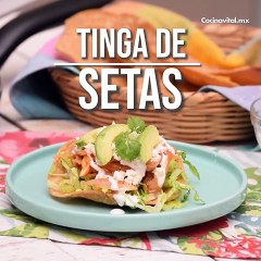 Tostadas de tinga de setas